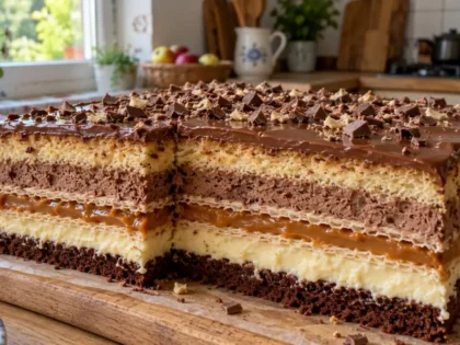 Ciasto Toffi – warstwowy przepis z kajmakiemi
